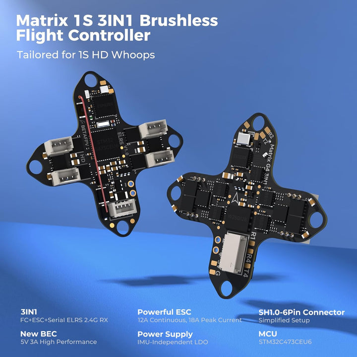 BETAFPV ELRS Meteor75 Pro P1 1S Brushless Cinewhoop Drohne mit 1080P P1 Air Unit HD VTX, Matrix 1S 3