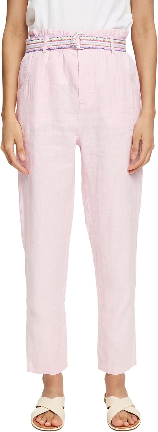 ESPRIT Damen Hose 36 690/Light Pink, 36 690/Light Pink