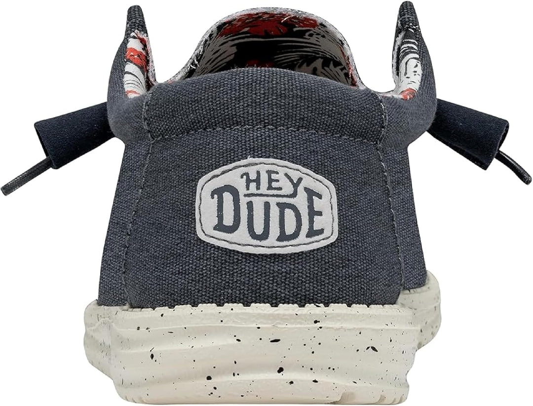 Hey Dude Herren Wally Stretch Canvas Moc Toe Shoes 37 EU Blau, 37 EU Blau