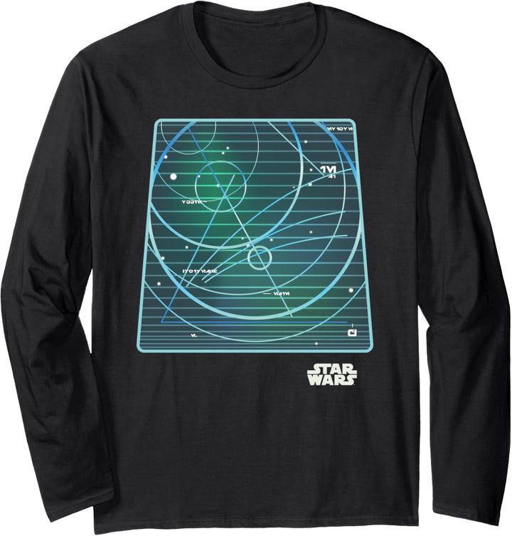Star Wars A New Hope Galaxy Screen View Langarmshirt