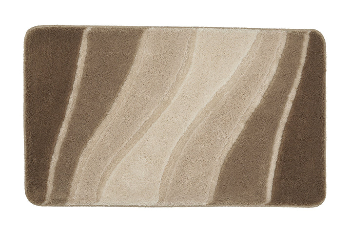 Meusch Badteppich Ocean beige 60 x 100 cm 60 x 100 cm Taupe, 60 x 100 cm Taupe