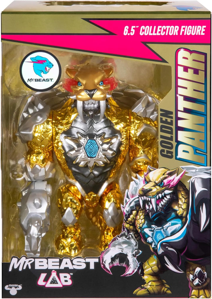 MrBeast Lab Apex Beast Panther Sammelfigur, stehend bei 15,8 cm Höhe, mit extremen Details, Premium-