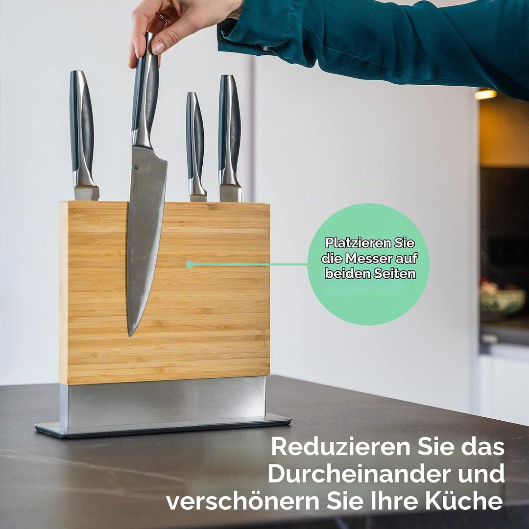 Coninx Magnetischer Messerblock Doppelseitig Unbestückt - Messerblock ohne Messer Messerhalter magne
