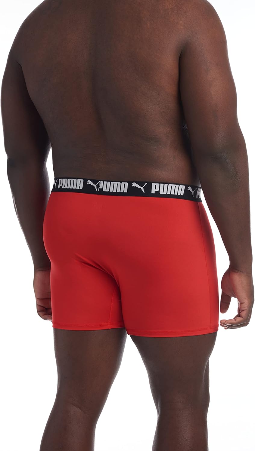 PUMA Herren Retroshorts, 2X Puma Schwarz/High Risk Rot