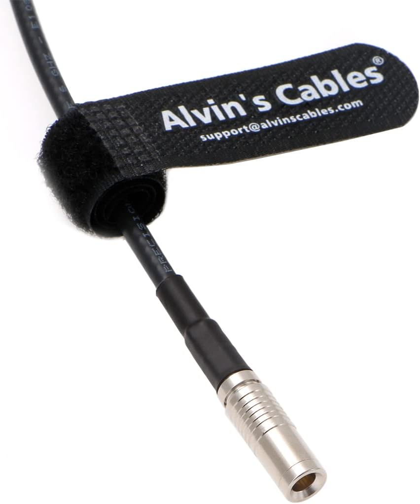 Timecode-Kabel für Canon R5C DIN 1.0/2.3 auf 3,5 mm TRS 90 Grad Time Code-Kabel Kompatibel mit Tenta