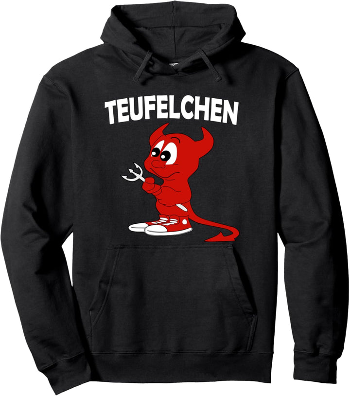Teufelchen Kinder Kostüm Teufel Dreizack Karneval Fasching Pullover Hoodie