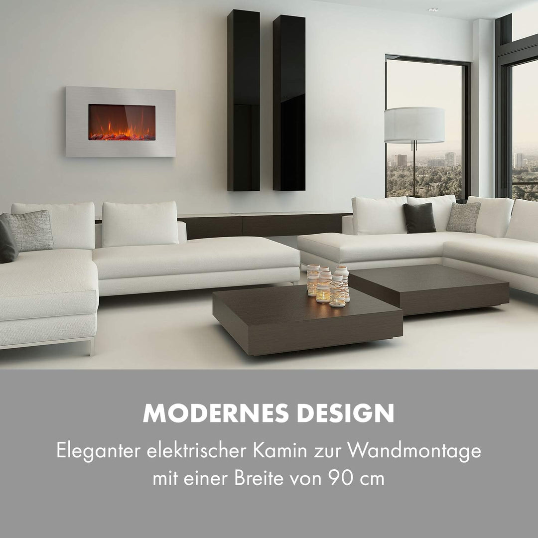 Klarstein Elektrokamin, Elektro Heizungen für Wohnzimmer & Innenräume, Elektrischer Kamin mit LED Fl