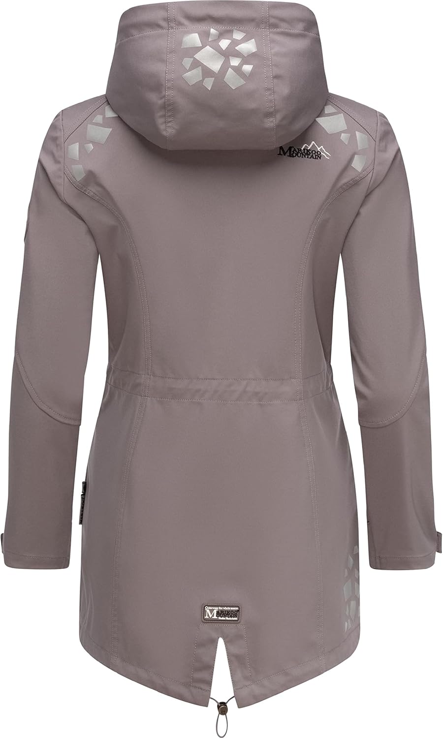 MARIKOO Damen wasserdichter Softshellmantel Softshelljacke Outdoorjacke Übergangsjacke Parka Kapuze
