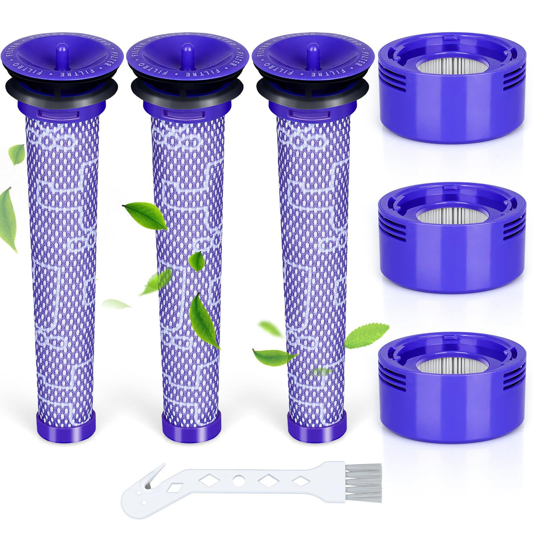 Ersatzfilter für Dyson-V7 V8, KNOWOM Ersatzfilter für Dyson, V8, V7, Tier, Absolute Motorhead, 3 HEP