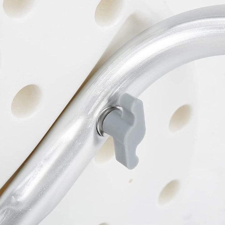 meihe Duschhocker 360° drehbar + Badewannengriff mit Saugnäpfen für Dusche und Badewanne (32 x 32 x