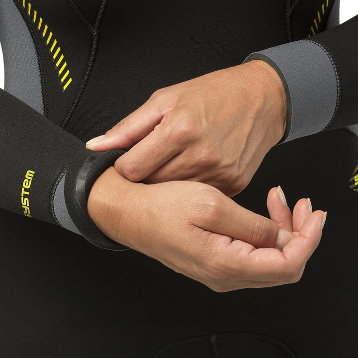 Cressi Fast 5mm All-In-One Lady Trockenanzug, Black/Yellow, L