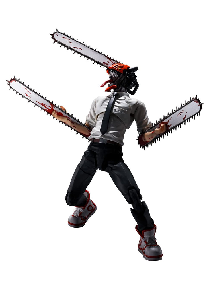 BANDAI TAMASHII NATIONS Chainsaw Man - Chainsaw Man - Figurine S.H. Figuarts 15cm Kettensäge Mann, K