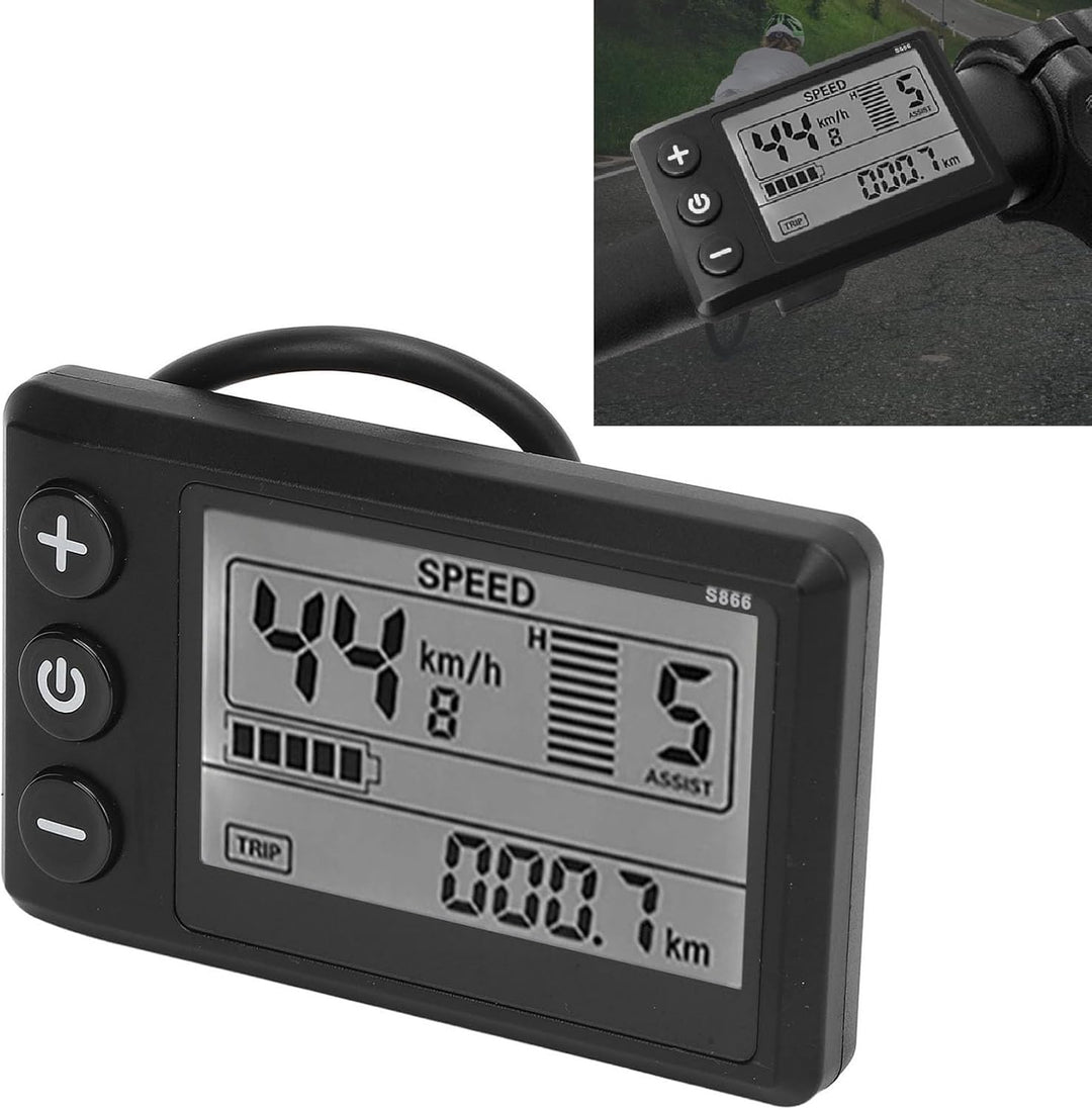 Srliya Electric Scooter Display Messgerät Elektrische Scooter LCD Display Messgerät S866 24V 36V 48