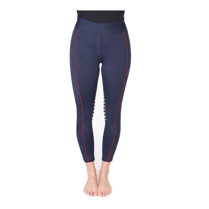 PFIFF 102846 Reitleggings Larissa, Grip-Kniebesatz, Kinder 104-164 Damen 34-50 36 Dunkelblau, 36 Dun