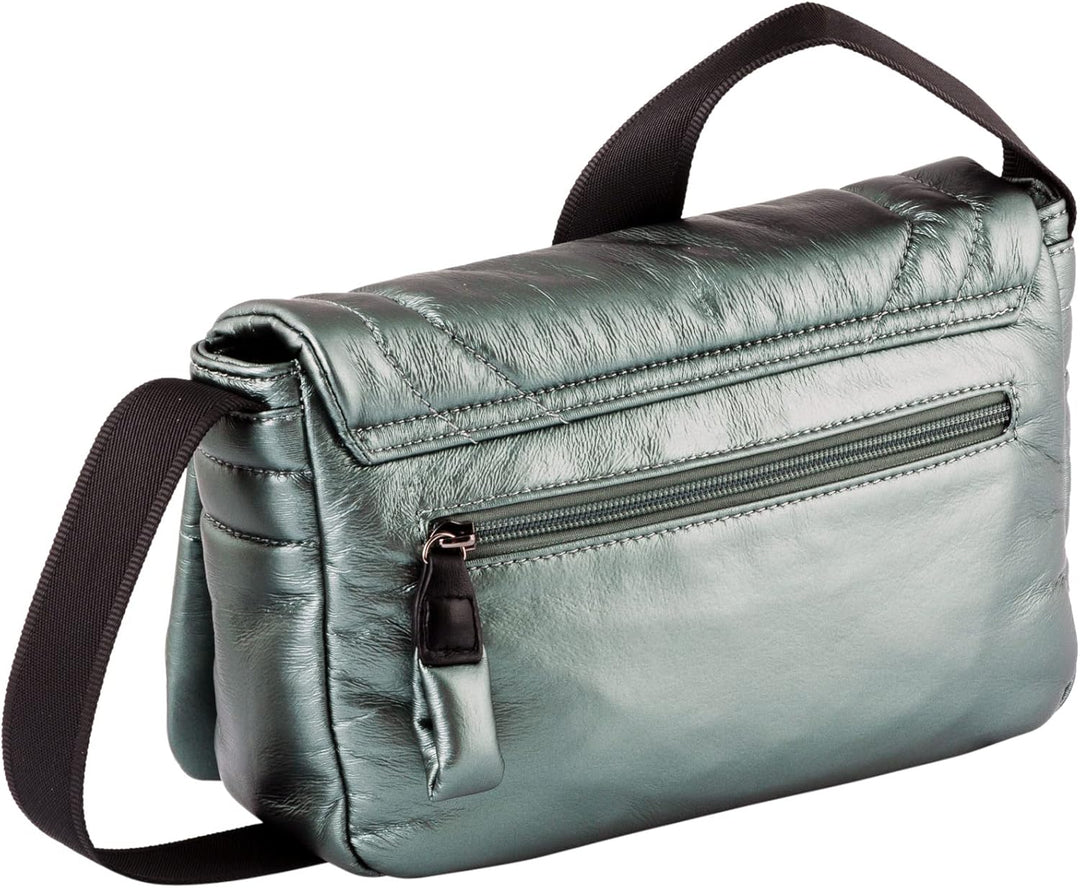 TOM TAILOR bags Jody Damen Umhängetasche Umschlagtasche Klein Silber Grün, Grün