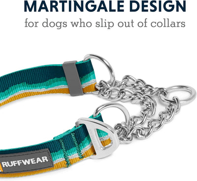 RUFFWEAR Chain Reaction Hundehalsband, Verstellbares Halsband 20"-26" Seeschaum (Seafoam), 20"-26" S