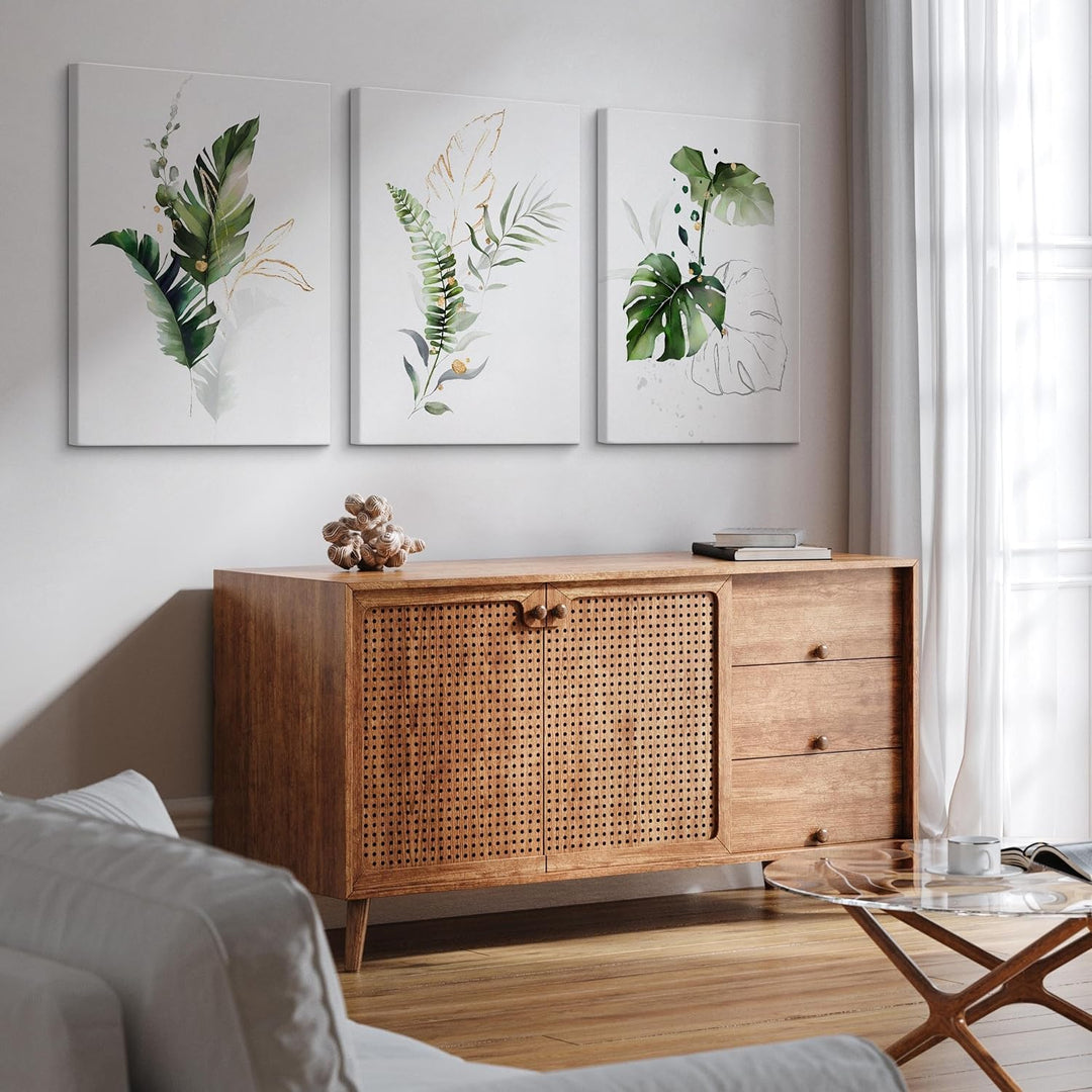 Muralo - Wandbilder Set - Leinwand Bilder Set Aufhängefertig - Bilder für Wohnzimmer Schlafzimmer -