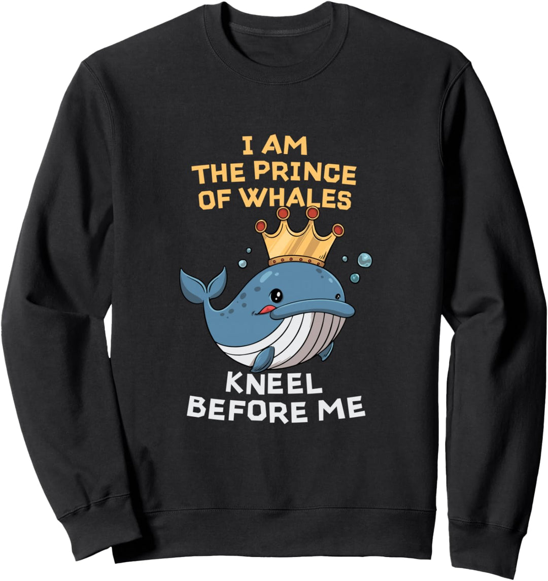 Wal Prinz Design für Walbeobachtung Sweatshirt