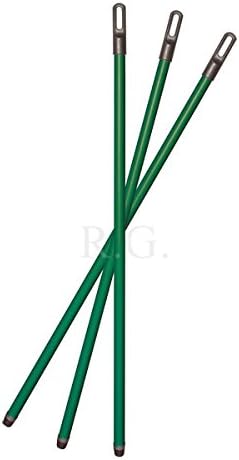 Unbekannt 10 x Besenstiel Gerätestiel aus Kunststoff 120cm lang mit Gewinde Schrubber