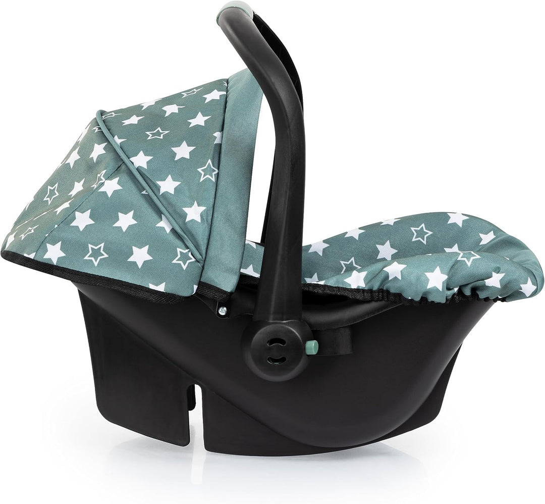 Bayer Design 67958AA Puppenautositz EasyGo, Puppensitz, Puppenzubehör, mit Gurt, Dach, verstellbarem