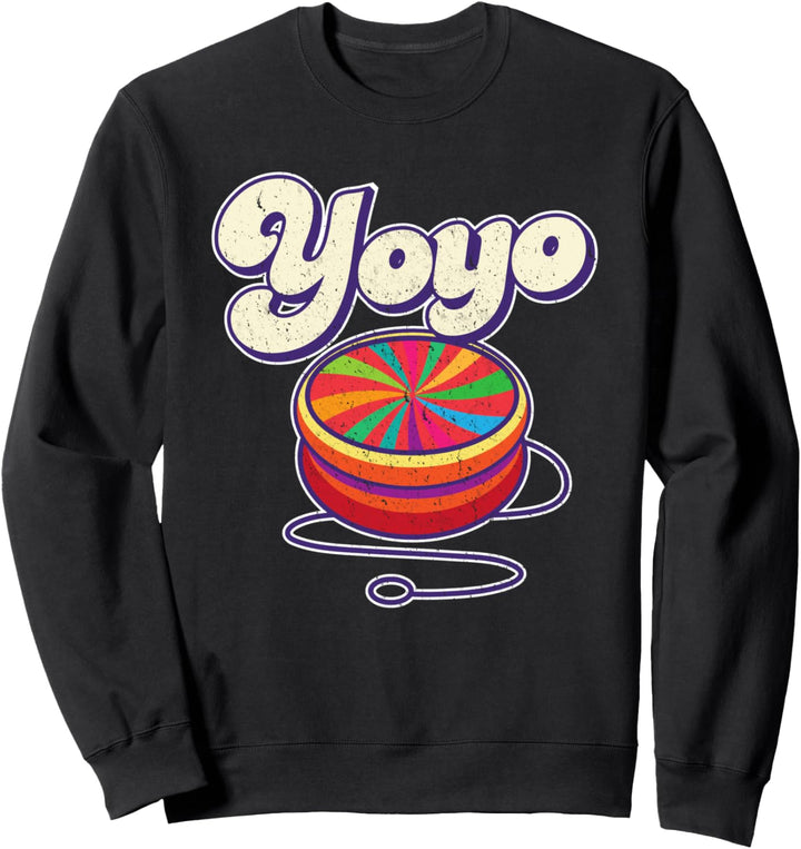 70er Jahre Yoyo Retro Vintage Spielzeug I Cooles Yoyo Sweatshirt