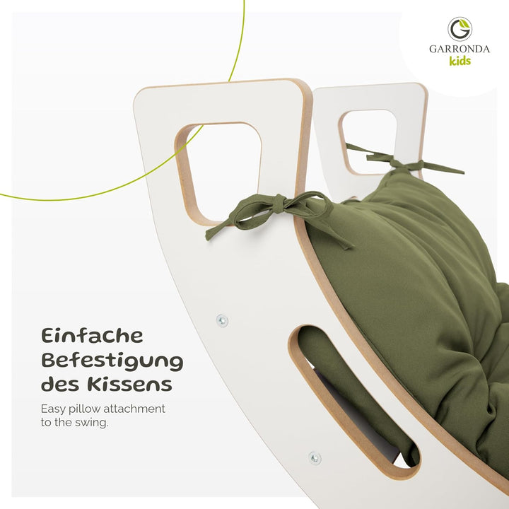 Kissen für Kletterbogen Montessori Spielzeug ab 1 Jahr GD-0063 (Olivgrün Kissen für Kletterbogen), O