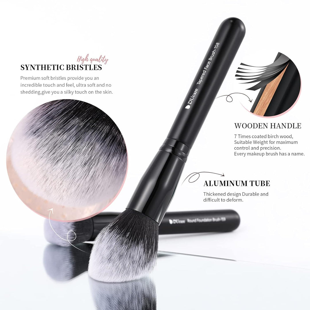 DUcare Pinselset Makeup 27 Stücke Professional Make up Matte Premium Hair Kabuki Foundation Pinsel B