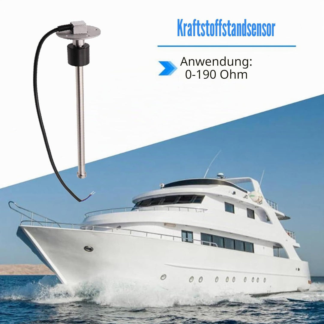 Geloo Füllstandssensor, Edelstahl-Kraftstoffsendeeinheit Wasserstandsanzeige-Sensor Autokraftstoffwa