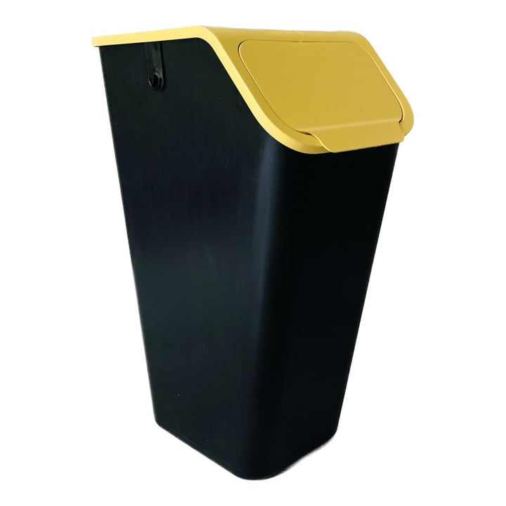 Go Practic 3-er Mülleimer-Set Küche Mülltrennsystem 2x Mülleimer 35l mit Deckel 1x 25l Mülleimer mit