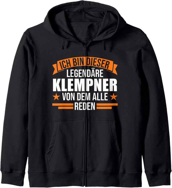 Klempner Handwerker Installateur Kapuzenjacke