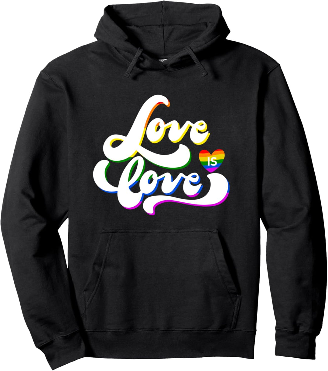 Happy Pride Month - Love is Love - LGBTQ+ Pullover Hoodie