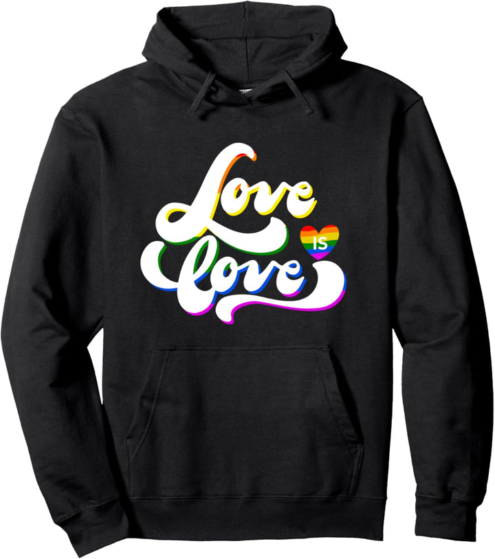 Happy Pride Month - Love is Love - LGBTQ+ Pullover Hoodie