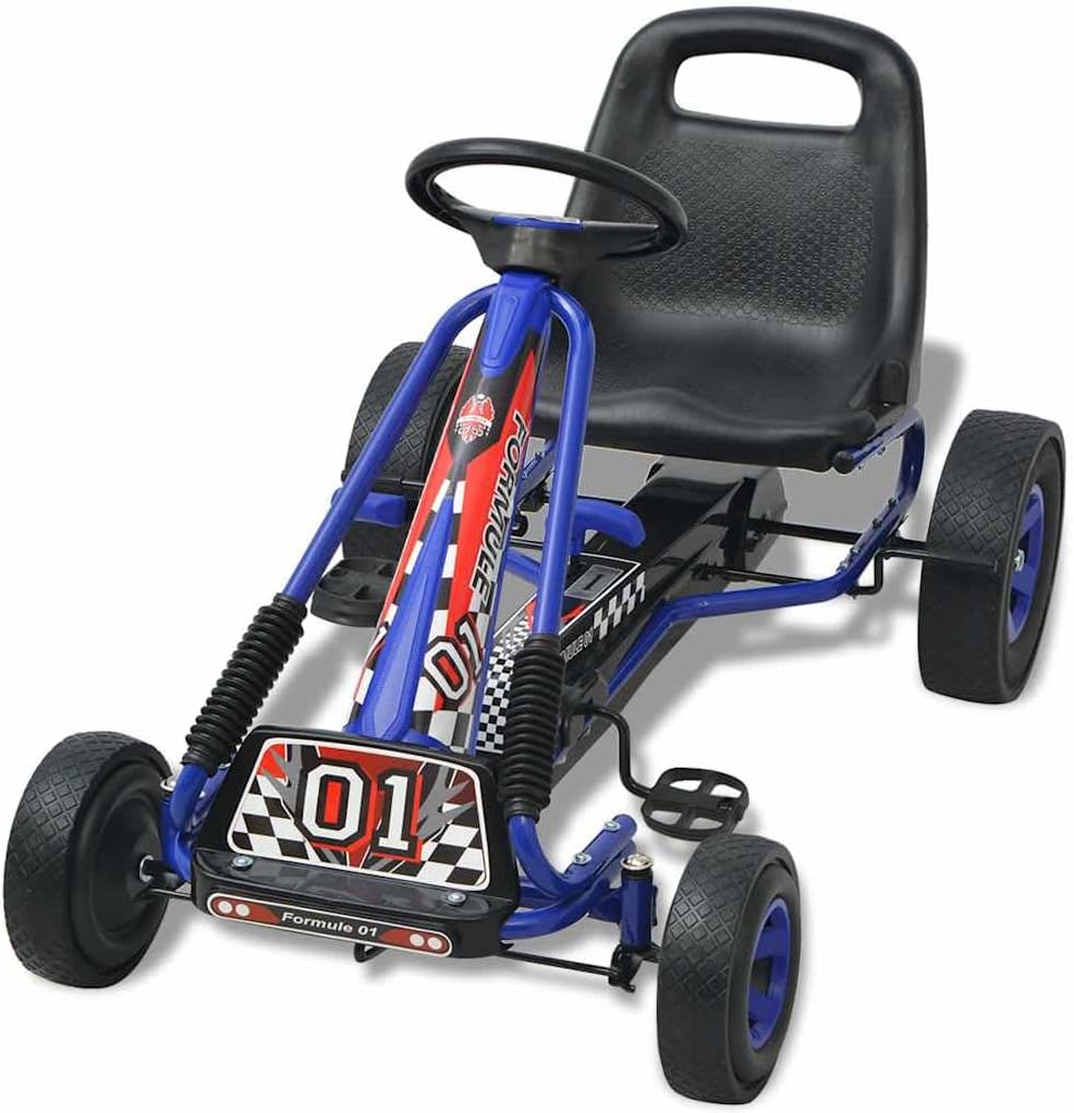 Pedal Go-Kart mit verstellbarem Sitz Blau,11.2kg,80152