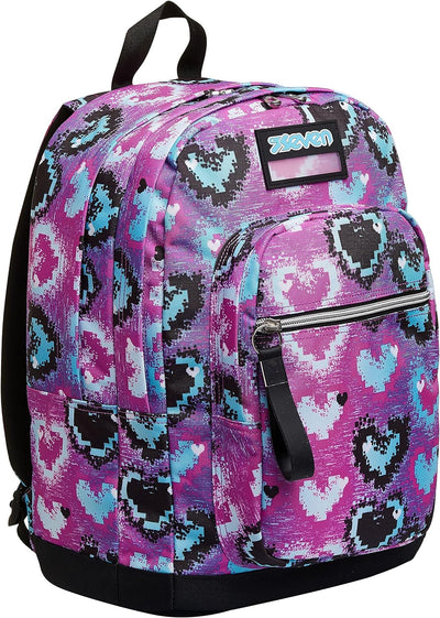 SEVEN RUCKSACK NEW FIT GLOSSY GIRL Backpack für Schule, Uni & Freizeit, Geräumige Schultasche für Te