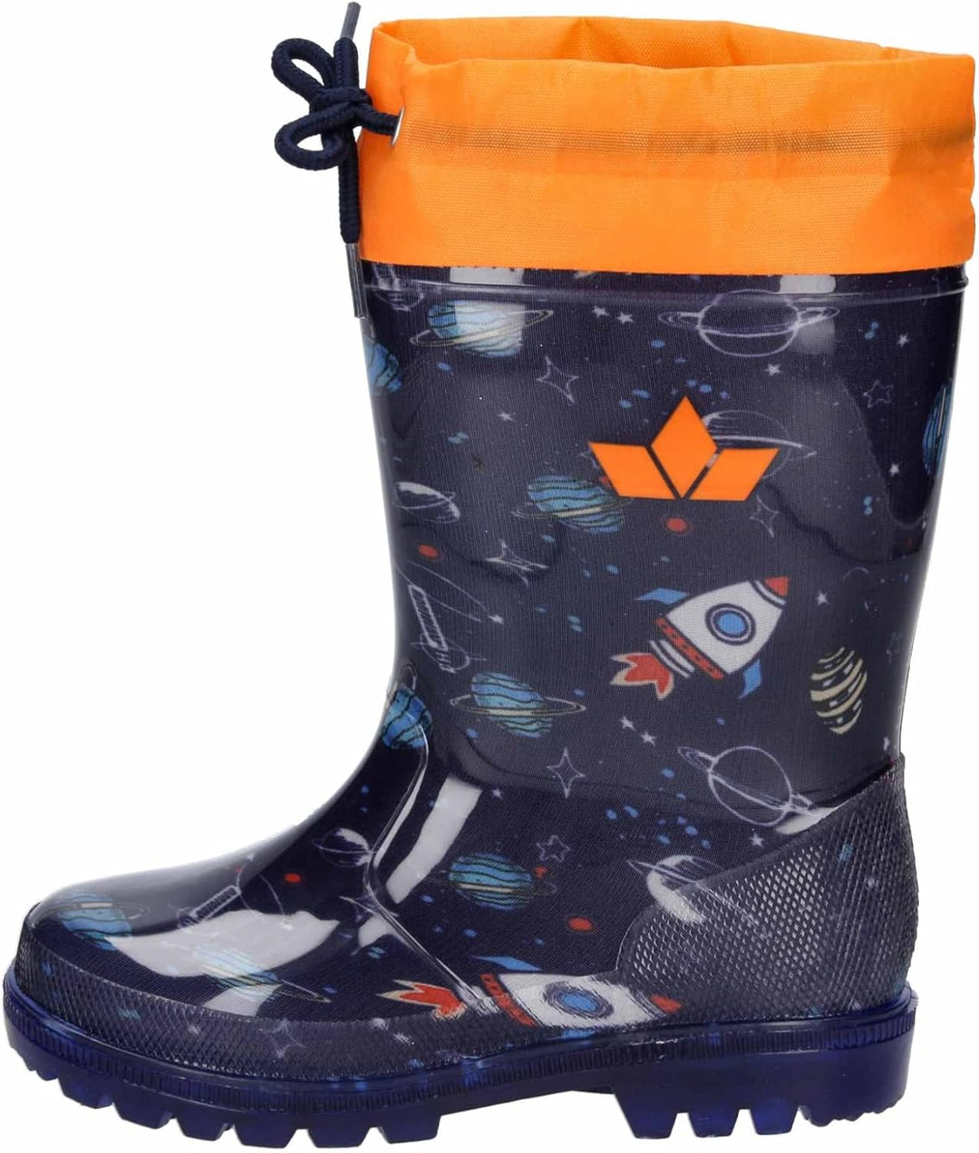 Lico Jungen Powerlight W Blinky Gummistiefel 20 EU Marine Orange, 20 EU Marine Orange