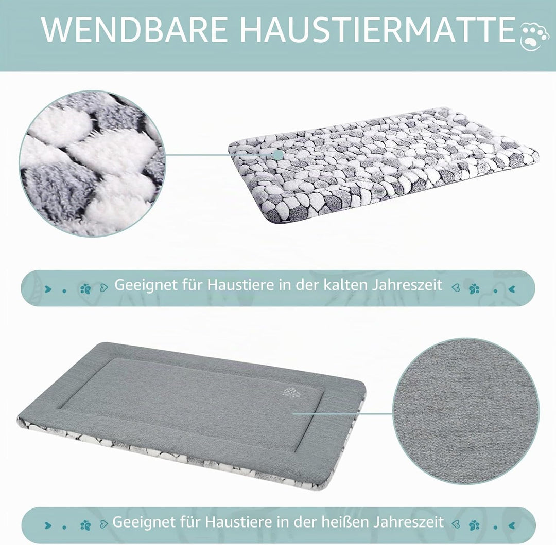 VANKEAN Katzenbett Katzendecke Haustierkissen - Haustiermatte Wendbar Kühl und Warm, Maschinenwaschb