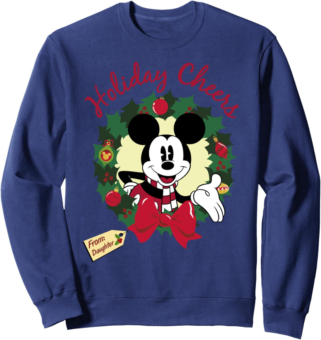 Disney Mickey And Friends Christmas Holiday Cheers Daughter Sweatshirt