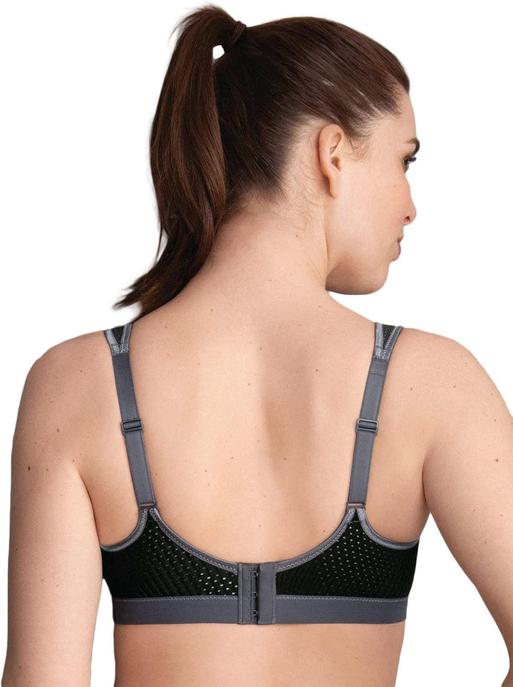 Anita - Performance - Damen - Sport BH - Unterwäsche 70A Schwarz/Anthrazit, 70A Schwarz/Anthrazit