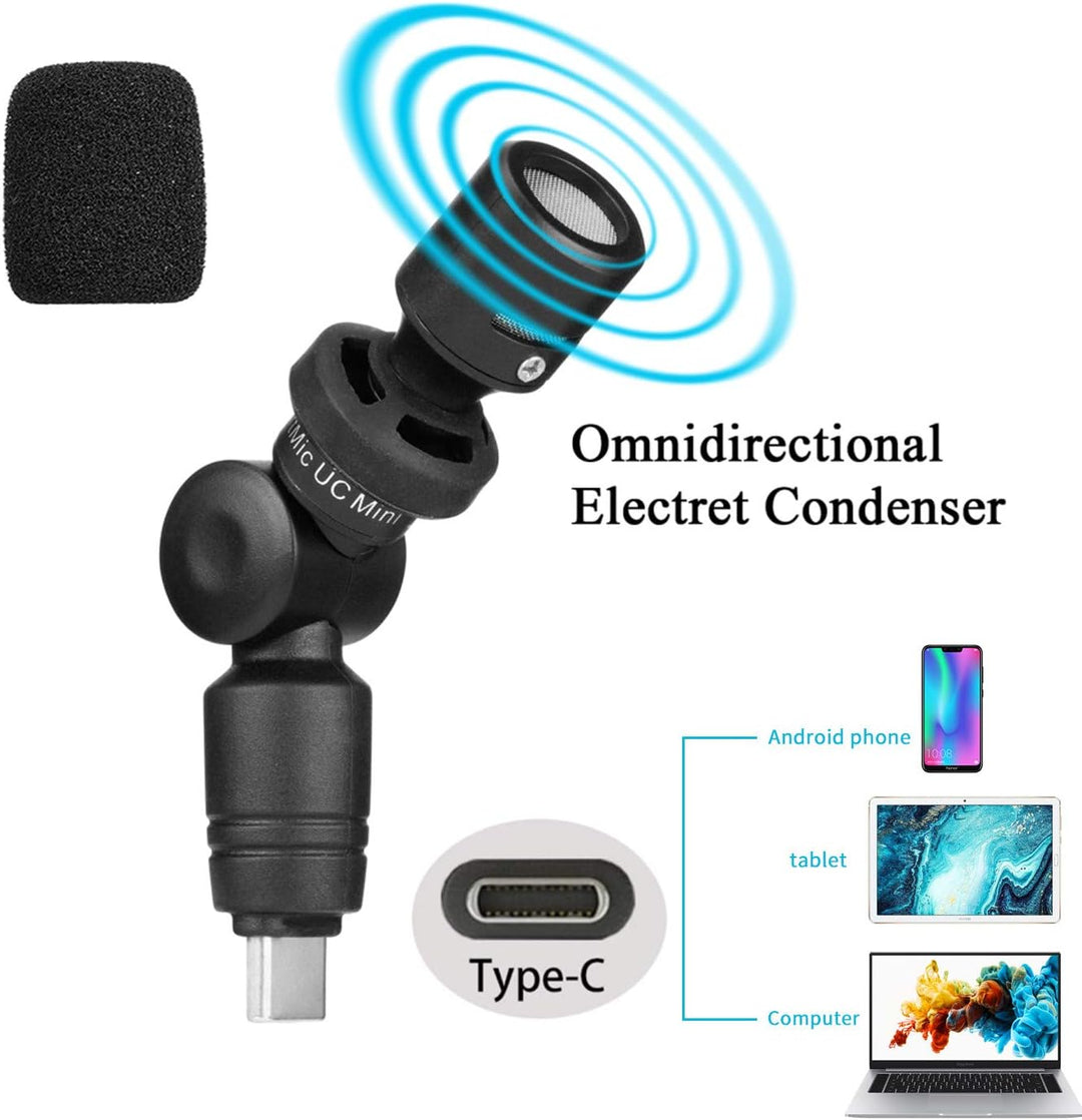Saramonic Ultrakompaktes, omnidirektionales Kondensatormikrofon für Smartphones, Tablets und Compute