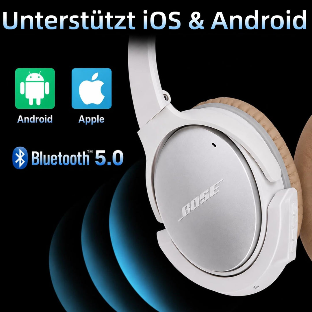 YOCOWOCO Drahtloser Bluetooth 5.0 Adapter für Bose QuietComfort QC25 Kopfhörer, aptX/MIC/Lautstärker