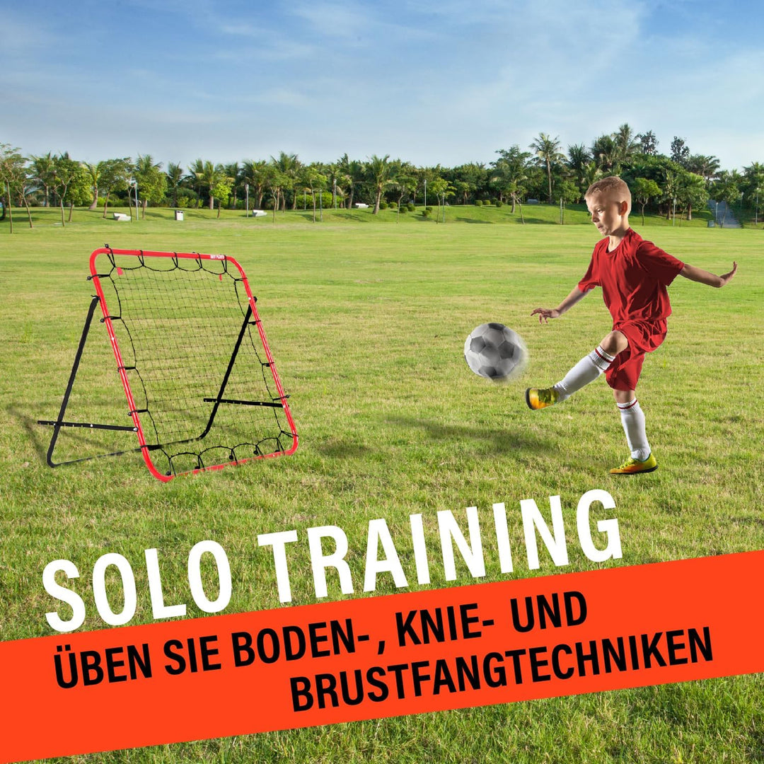 Rebounder für Fussball, 100 x 100 cm, Fussball Geschenke für alle Altersgruppen, Auch für Handball,