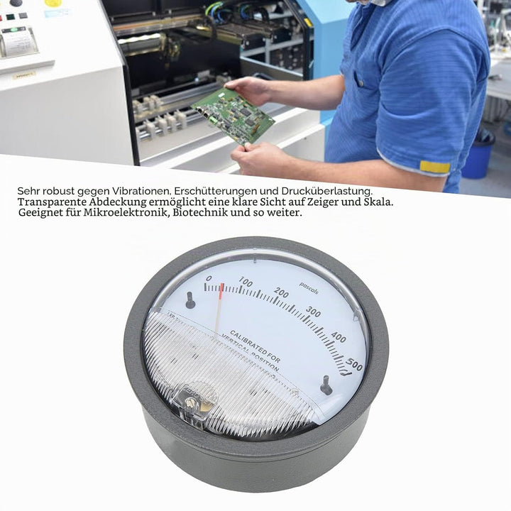 Differenzdruckmessgerät, hochpräzises Manometer zur Messung von positivem, negativem und Differenzdr