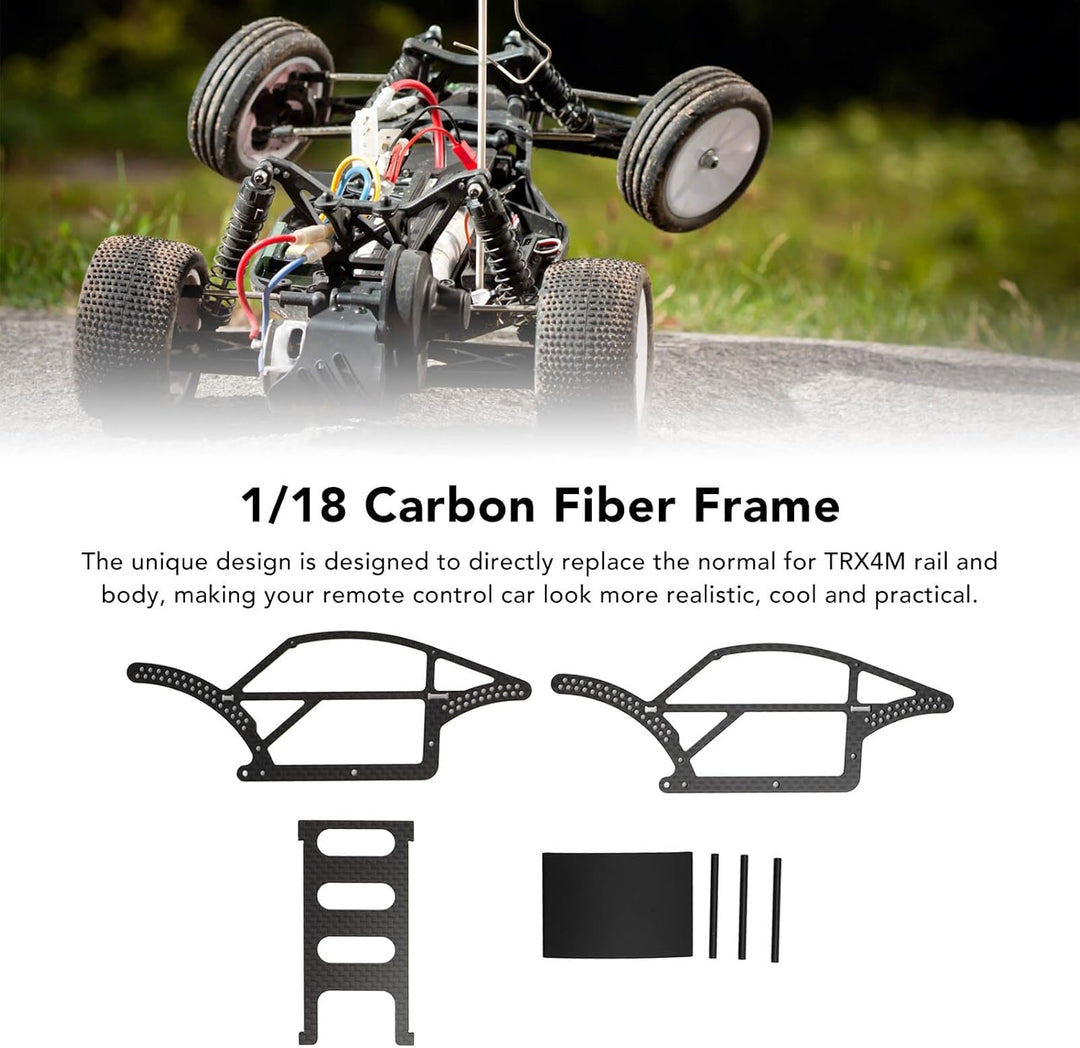 1/18 Rahmen Aluminium -Legierungs -Chassis -Kit für den TRX4M -Verteidiger Bronco 1/18 RC Crawler mi