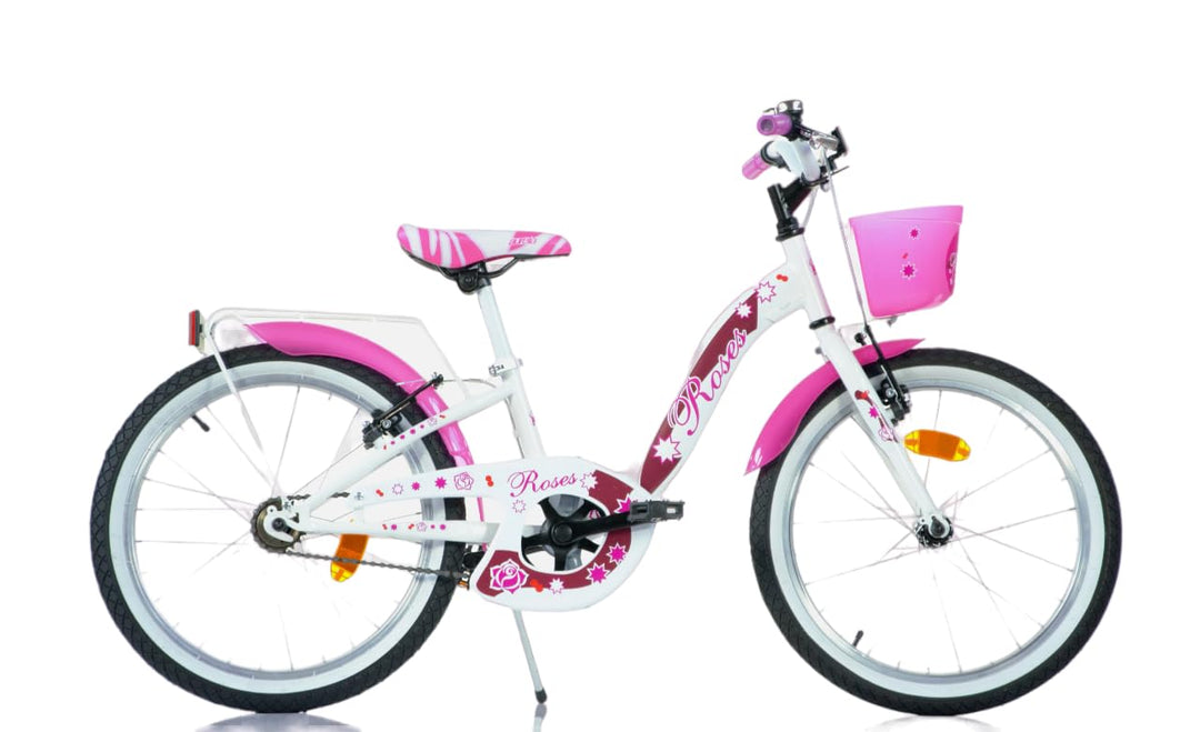 SCH Girls Bicycle Roses Children's Bicycle 20" (6-10 years) Weiss, 20" (6-10 years) Weiss