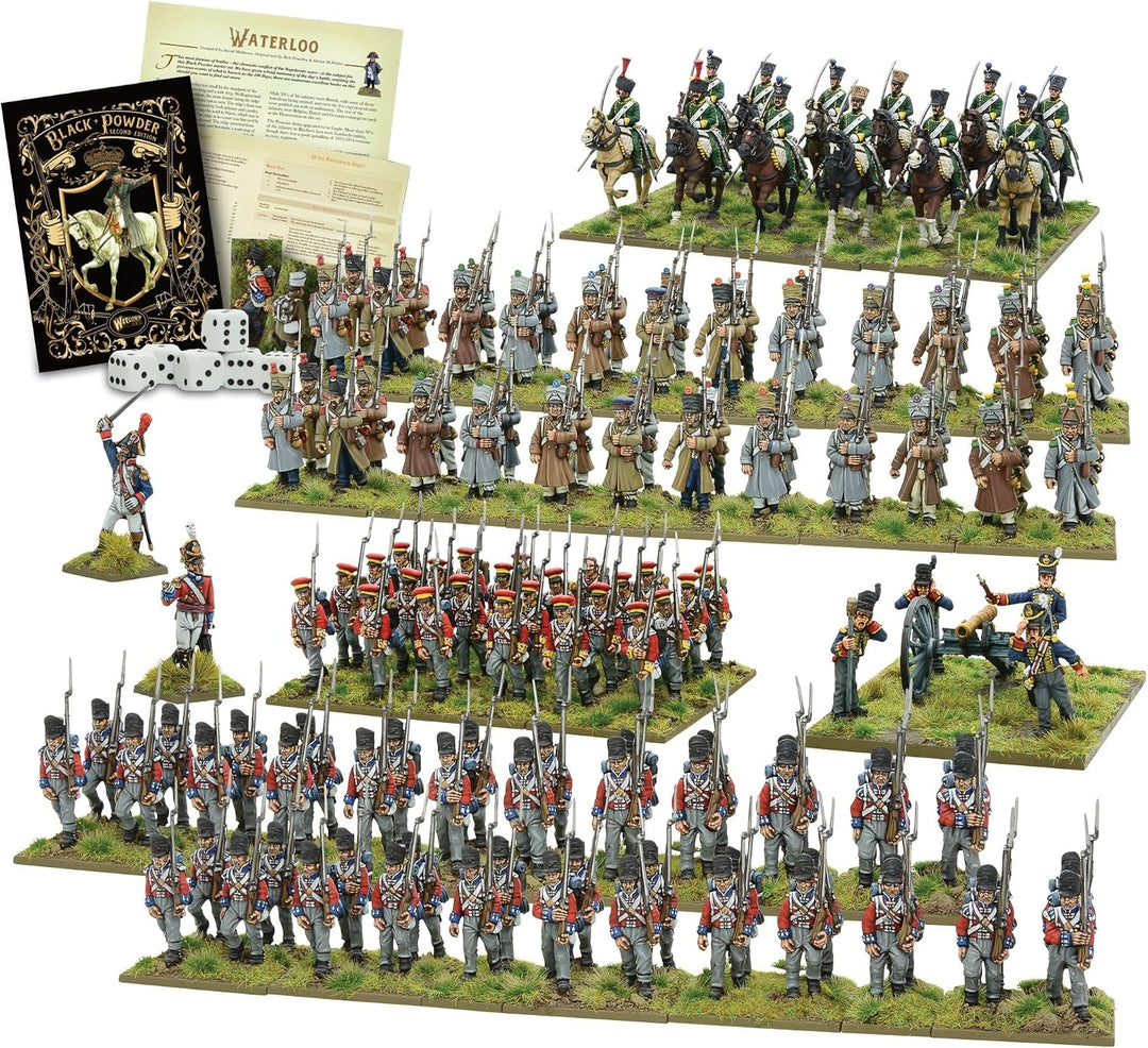 Warlord Games 301510002 Waterloo Second Edition Starter-Set Zubehör, unlackiert