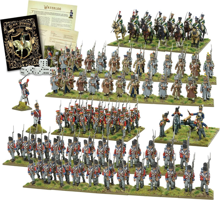 Warlord Games 301510002 Waterloo Second Edition Starter-Set Zubehör, unlackiert