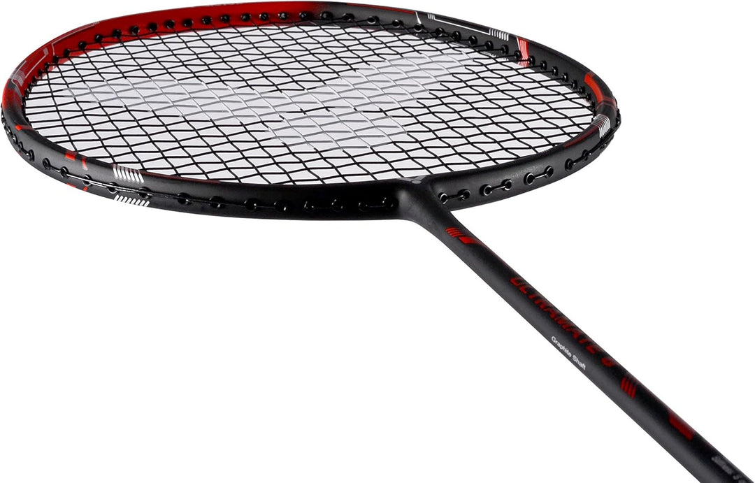 VICTOR Ultramate 6 Badmintonschläger für Einsteiger aus Carbon + Aluminium schwarz/rot Ultramate 6 S