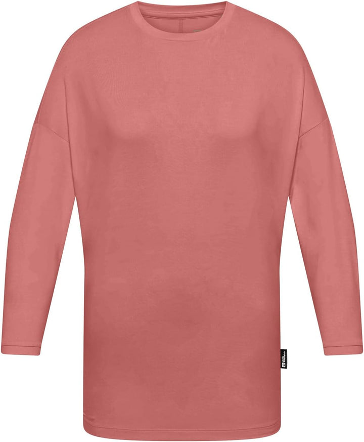 Jack Wolfskin Damen Travel 3 4 T W T-Shirt S Mineral Red Heather, S Mineral Red Heather