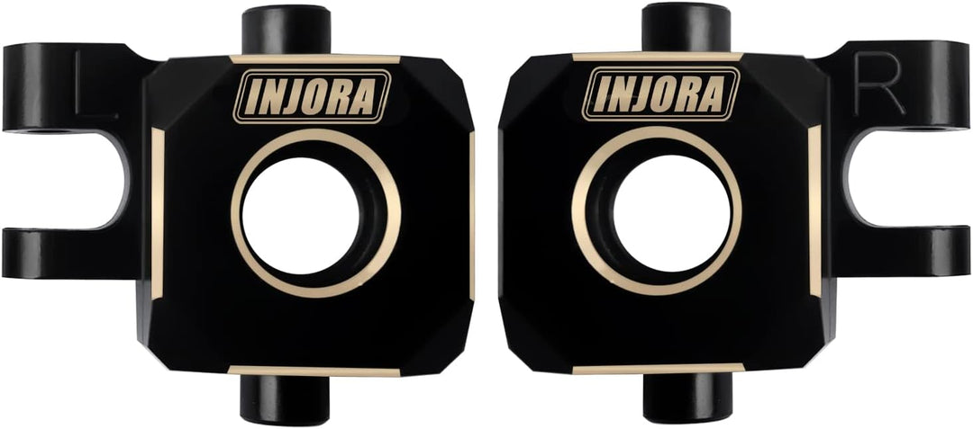 INJORA Messing Lenkblöcke Achsschenkel & Lenkrollen C-Hubs Lenkstange mit vollem Spiel für TRX4M Upg