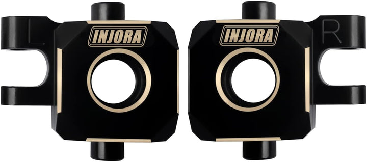 INJORA Messing Lenkblöcke Achsschenkel & Lenkrollen C-Hubs Lenkstange mit vollem Spiel für TRX4M Upg